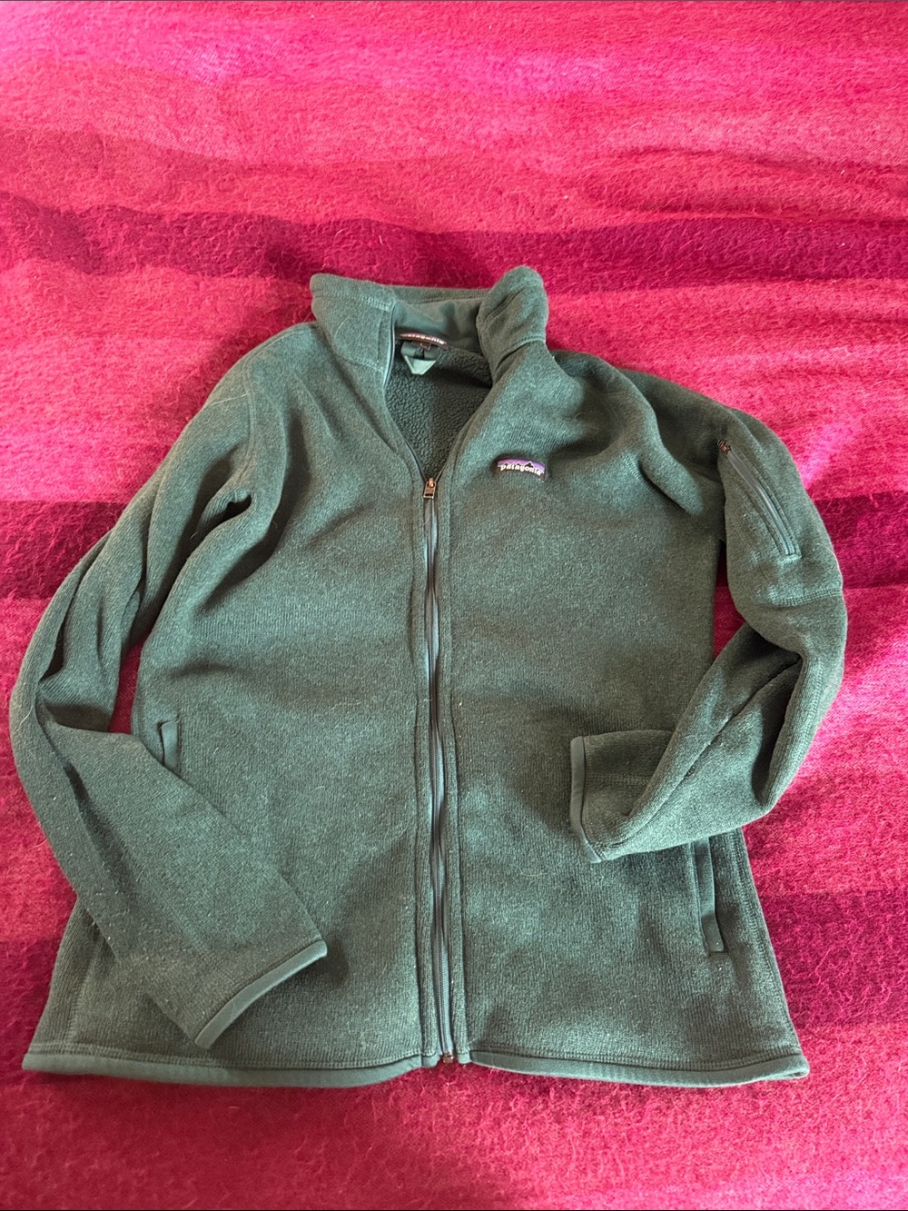 Patagonia Dark Green Zip-Up Fleece better sweater Jacket - Picture 1 of 1
